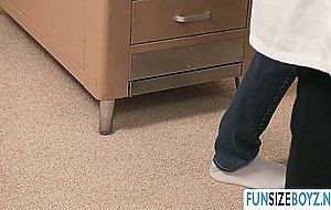 Perverted gay doctor bareback anal fucks his patient