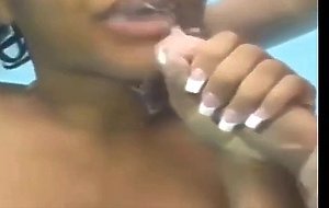 black woman sucking 2 cocks underwater