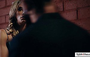 Busty TS Casey Kisses barebacks a guy on his 1st trans sex