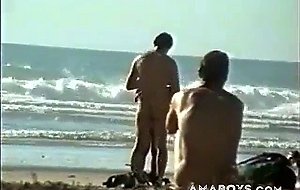 Str8 big dick on beach
