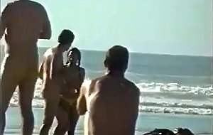 Str8 big dick on beach