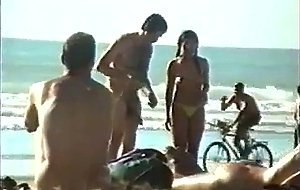 Str8 big dick on beach