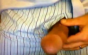 Dad big cock cums on shirt