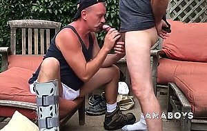 Horny Daddy Worships and Sucks Cock with Passion
