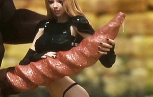 3D Teens vs Monsters with Giant Dicks