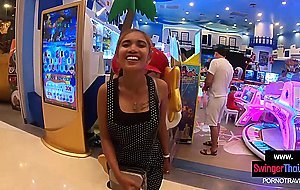 Thai amateur girlfriend bowling and big cock sucking once back home