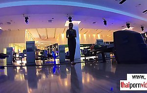 Skinny amateur Thai teen Cherry loves playing with big balls