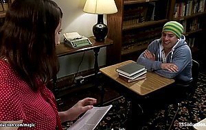 Big cock shemale professor fuck student