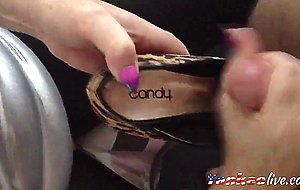 Handjob Into High Heels