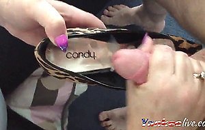 Handjob Into High Heels