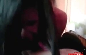 College girl almost pukes when he cums in her mouth