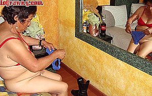 HELLOGRANNY Latin Grannies Show Curves In Home Pictures