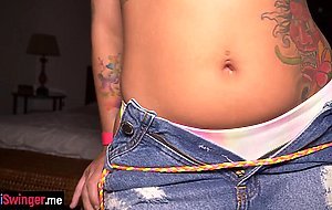 Rough anal sex with hot big tits Latina teen while she riding guys big cock