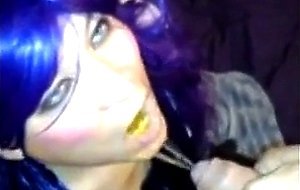 Amateur CD piss drink and facial