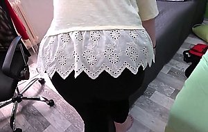 POV blowjob and fucking my 18yo step sister with big ass