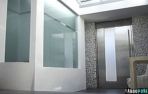 Poor wife has to watch through a window as her SO fucks another man