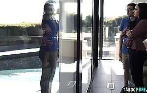 Poor wife has to watch through a window as her SO fucks another man
