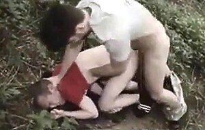 Raw fuck in the forrest