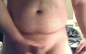 sexy chub jerking off