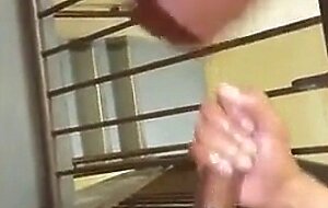 2 Buds Stroking On Stairwell