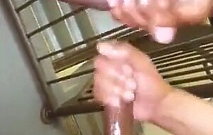 2 Buds Stroking On Stairwell