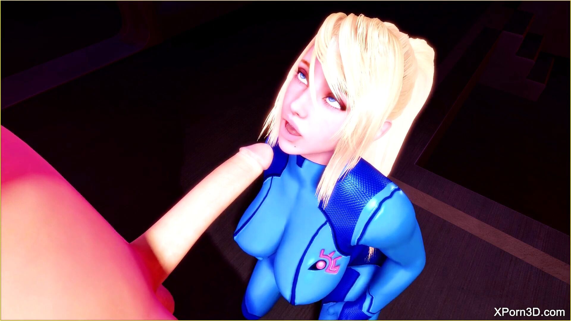 Busty blonde hentai POV