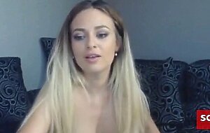 Amazing European blonde squirting