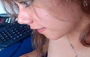 Hairy pussy teen in braces upclose body tour