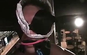 Blindfolded stripper guy in cfnm play