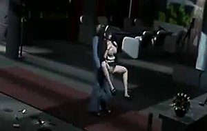 Busty animated babe fucked by a fat cock
