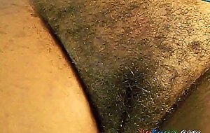 Black Amateur Milf's Hairy Pussy