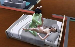 Alien pervert bursts home to the dugout and fucked her sims4