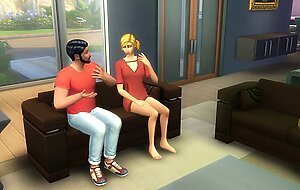 Naughty daughter fucked her mother's new boyfriend | Sims Sex Stories