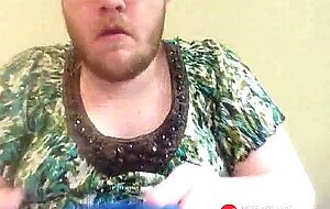 Fat Crossdresser Webcam Show