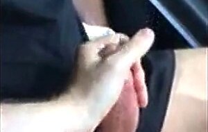 Powerman666's Big Cock Milked in His Car