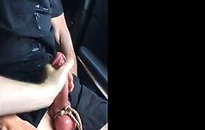 Powerman666's Big Cock Milked in His Car