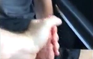 Powerman666's Big Cock Milked in His Car