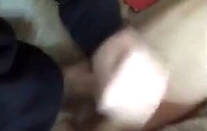 Amateur Paddy Strokes His Dick