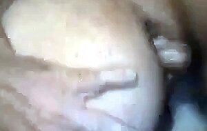 Bareback Black Amateur Takes Thick Sticky Cream Pie