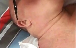 Amateur Daddy Bear Blowjob in Hotel