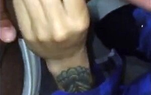 Sucking a Big Black Cock - Amateur Blowjob until he Cums