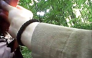 Grandpa Flashes His Cock Outdoors