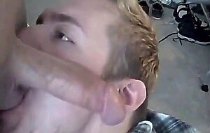 Big Cock Blowjob Leads to a Mouthful of Cum for Twink