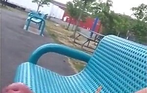 Public Masturbation Caught on Tape