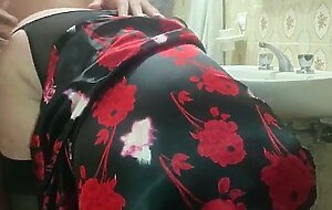 Stepmom mature milf with sexy ass cheating in hotel bathroom