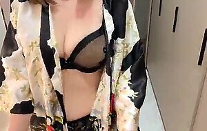 Double cumshot - cum in girlfriend's mouth and then cum all over stepmom - russian amateur with