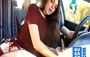 Sloppy Blowjob on the Highway
