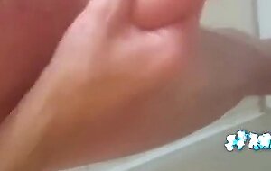Big Cock Twink Jerks Off In The Shower