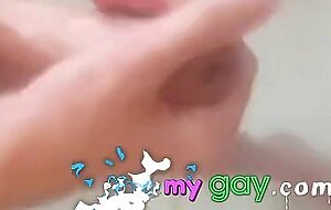 Big Cock Twink Jerks Off In The Shower