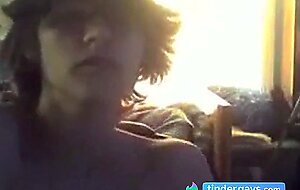 Skinny Twink's Big Cock Webcam Solo